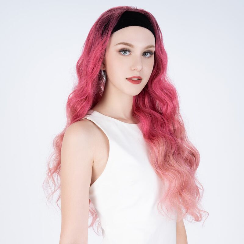 

Ombre Long Curly Wig, Multicolor