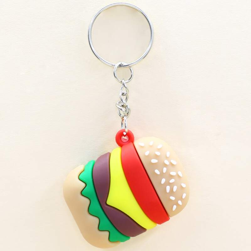 

Hamburger Design Keychain, Multicolor