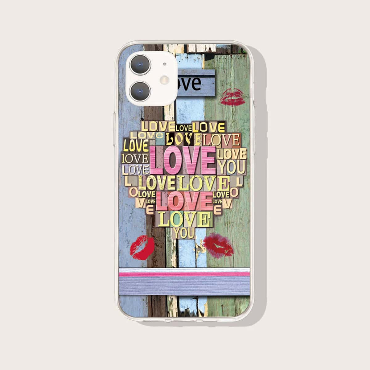 

Letter Graphic Phone Case, Multicolor