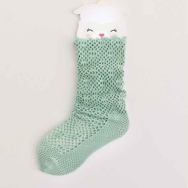 

Girls Hollow Out Socks, Green