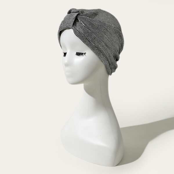 

Solid Wrap Hat, Silver