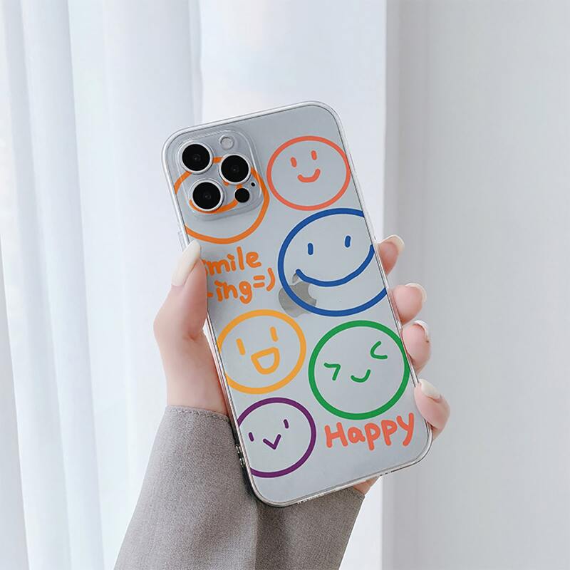 

Smile Clear Phone Case, Multicolor