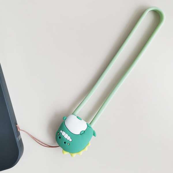 

Cartoon Dinosaur Phone Lanyard, Green