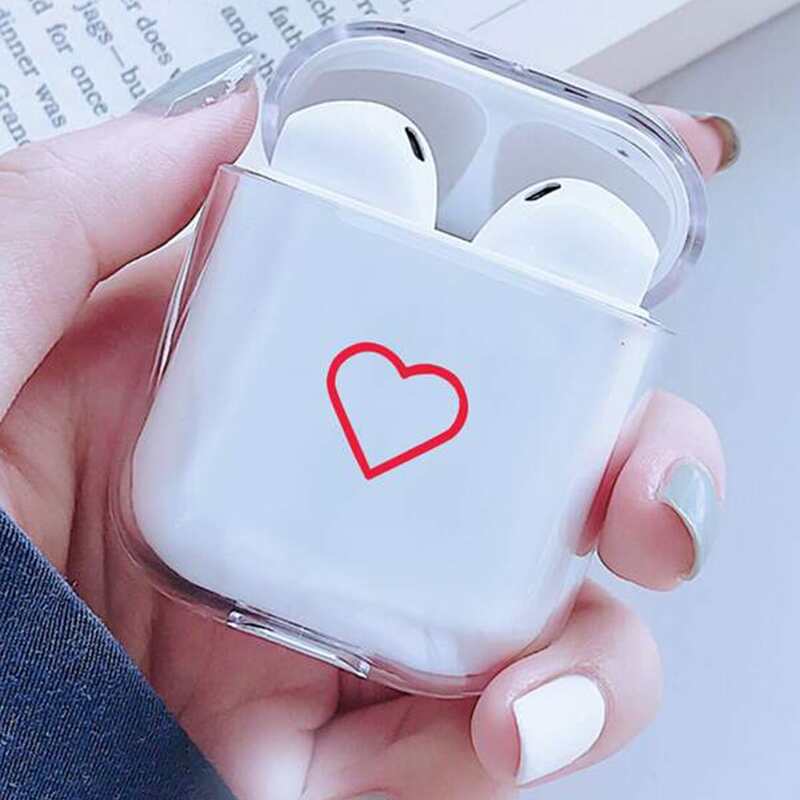 

Heart Clear Airpods Case