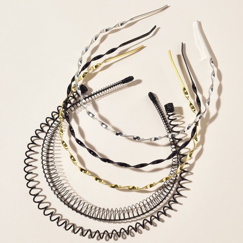 

5pcs Minimalist Hair Hoop, Multicolor