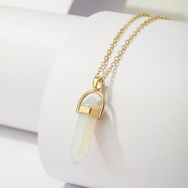 

Crystal Pendant Necklace, White