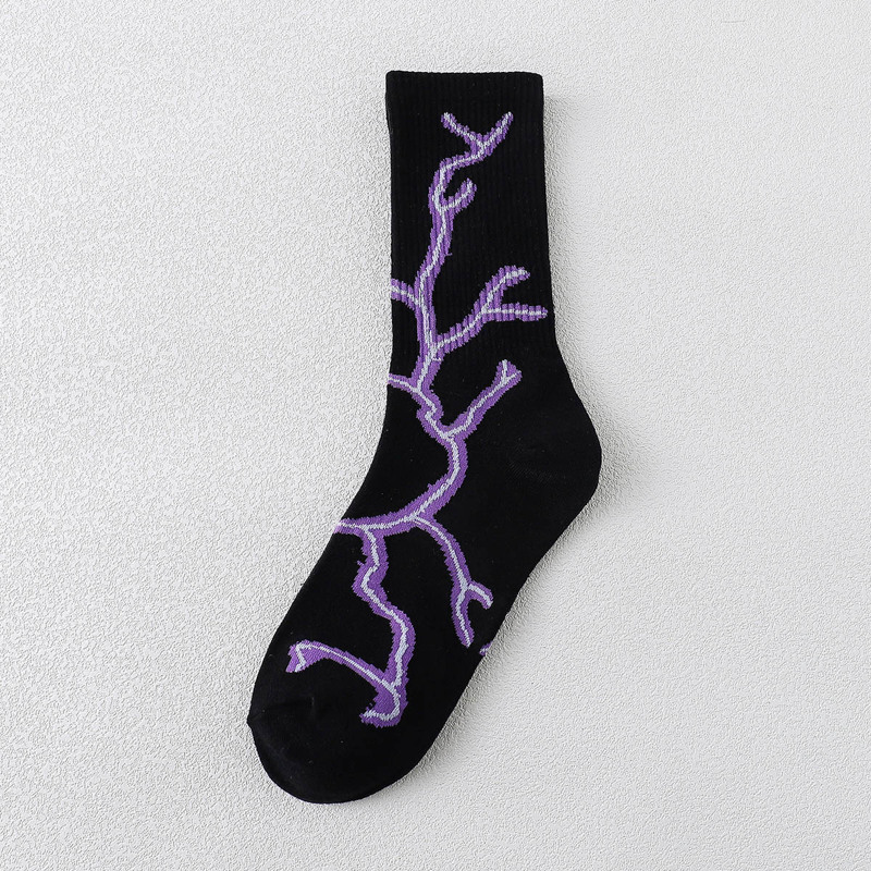 

Guys 1pair Graphic Crew Socks, Black