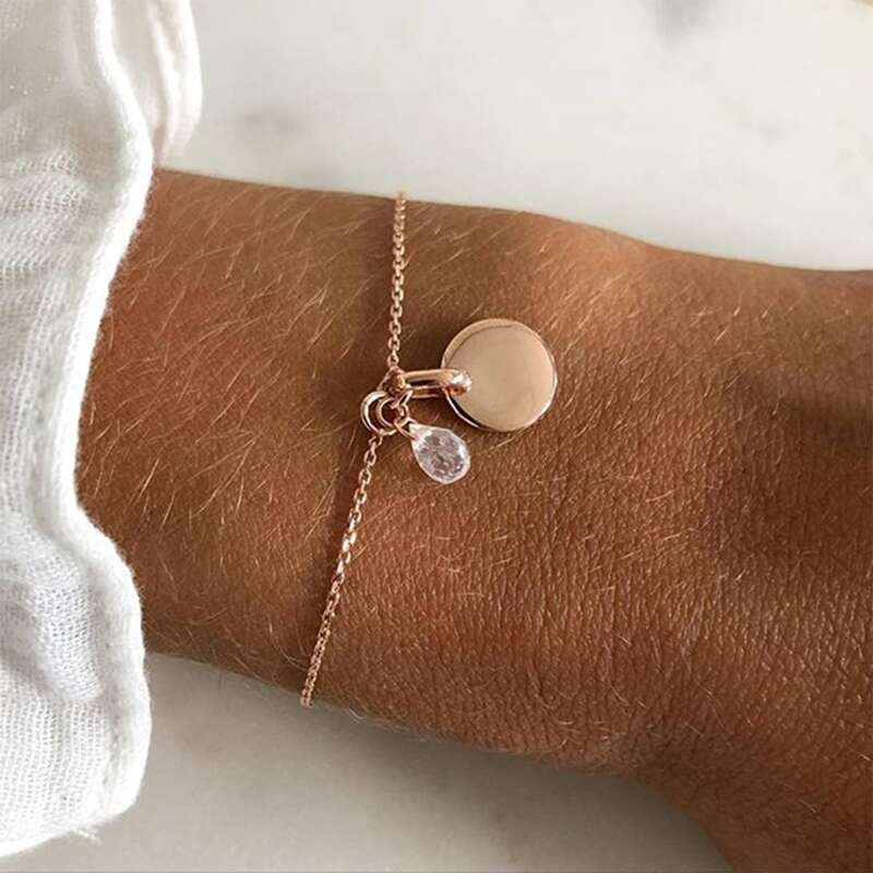 

Disc Decor Bracelet, Gold