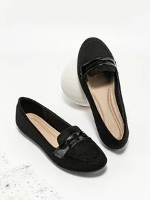 Mocasines punta redonda - Negro - Ver 1