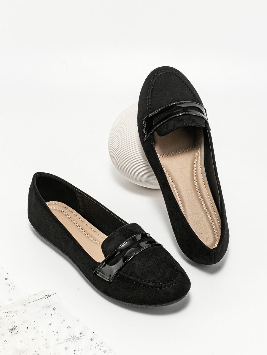 Mocasines punta redonda - Negro - Ver 1