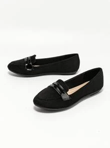 Mocasines punta redonda - Negro - Ver 3