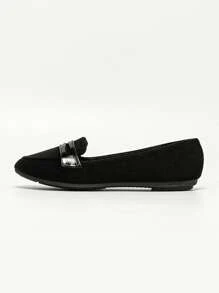 Mocasines punta redonda - Negro - Ver 4