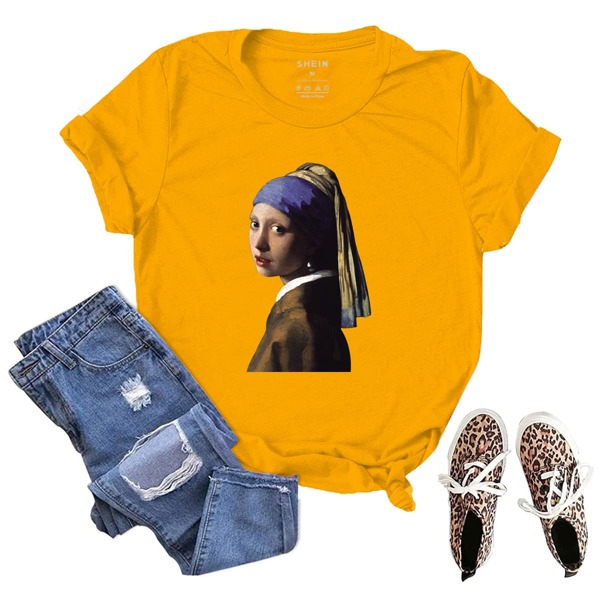 

Figure Graphic Short Sleeve Tee, Mustard yellow