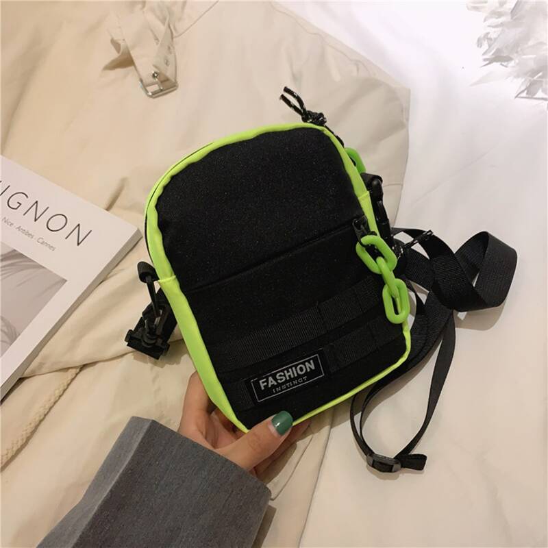 

Letter Patch Crossbody Bag, Green
