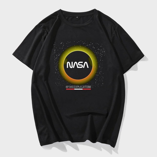 

Men Letter Graphic Tee, Black