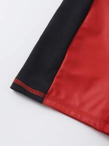 Boys Dinosaur Print Zip One Piece Swimsuit - Multicolor - View 3