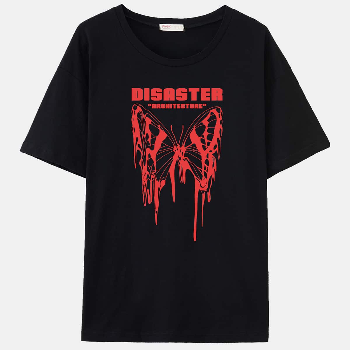 

Letter Butterfly Graphic Tee, Black