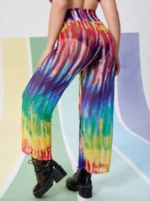 Plus Tie Dye Cover Up Pants For Summer Beach Vacation