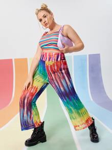 Plus Tie Dye Cover Up Pants For Summer Beach Vacation