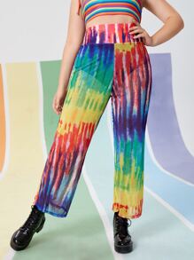 Plus Tie Dye Cover Up Pants For Summer Beach Vacation