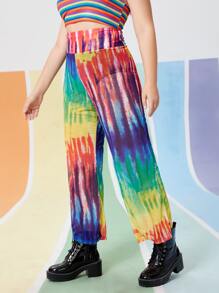 Plus Tie Dye Cover Up Pants For Summer Beach Vacation