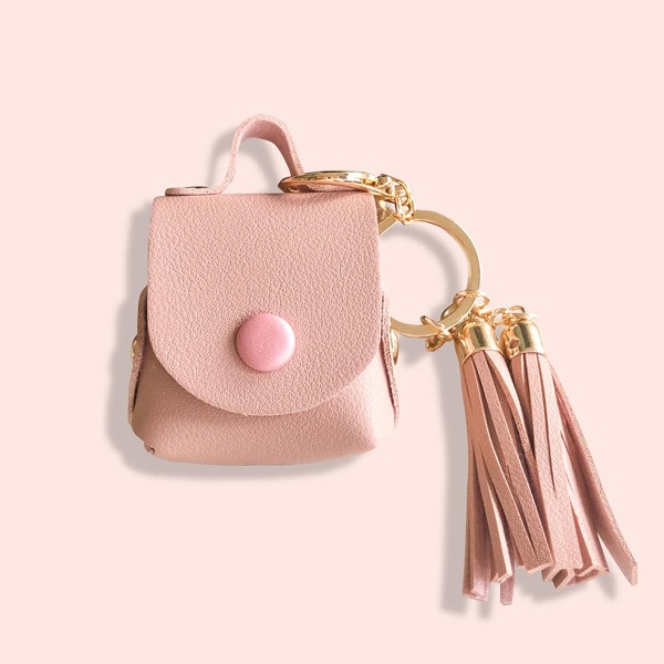

Tassel Decor Airpods Case, Dusty pink