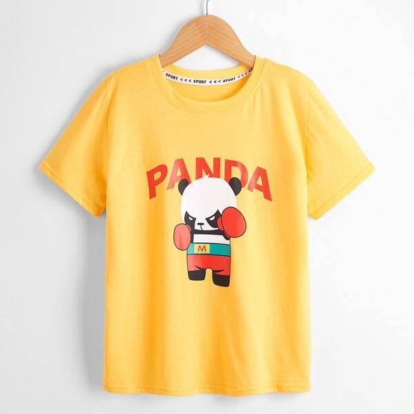 

Boys Cartoon Graphic Tee, Yellow