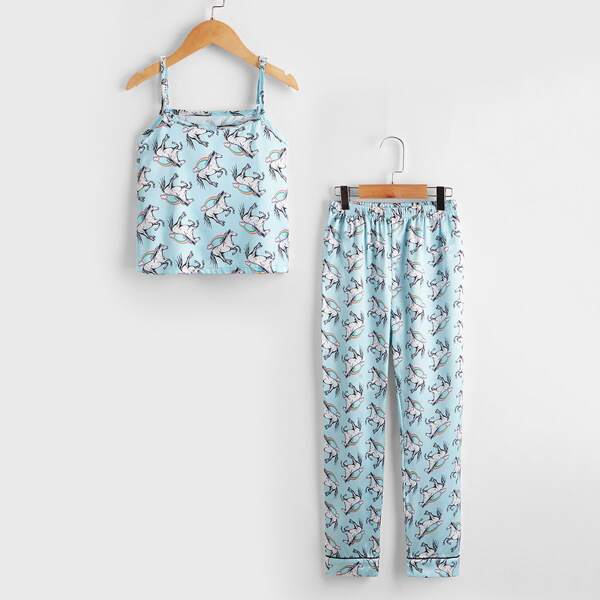 

Животный милый Домашняя одежда для девочек, Синий