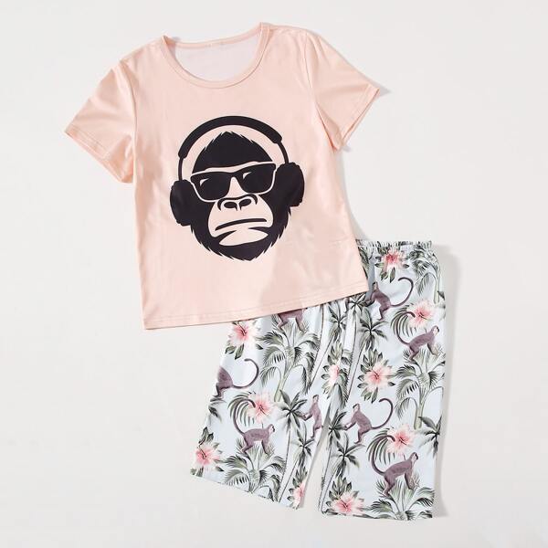 

Животный милый Домашняя одежда для мальчиков, Многоцветный