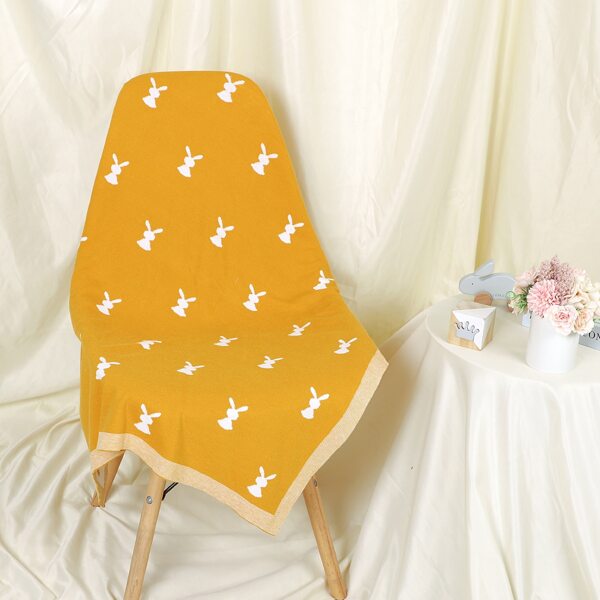 

Baby Cartoon Graphic Blanket, Yellow