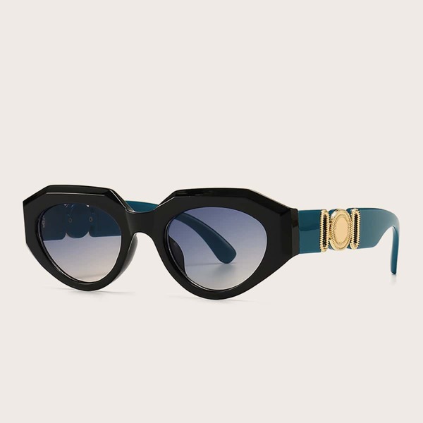 

Textured Metal Decor Sunglasses