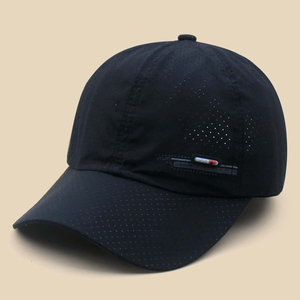 

Letter Graphic Baseball Cap, Black