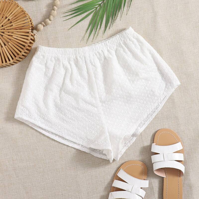 

Solid Schiffy Shorts, White