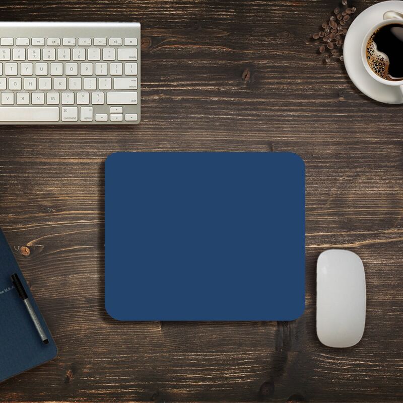 

Plain Rectangle Mouse Pad, Blue