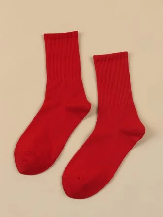 Plain Crew Socks