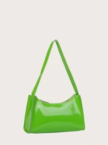 Minimalist Artificial Patent Leather Bag