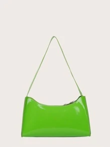 Minimalist Artificial Patent Leather Bag