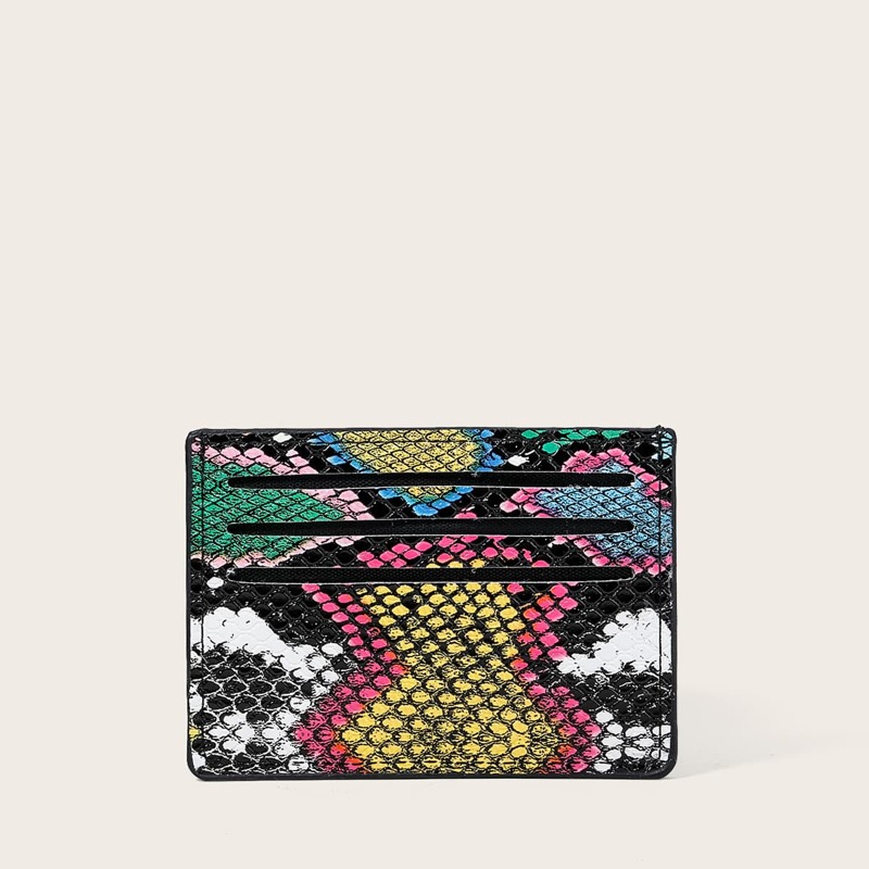 

Snakeskin Card Holder, Multicolor