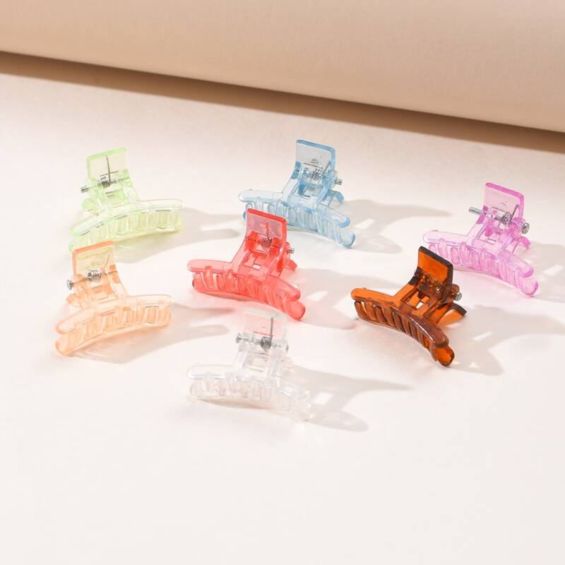

20pcs Random Plain Hair Claw, Multicolor