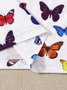 Soleia Allover Butterfly Print Halter Dress - Multicolor - View 3