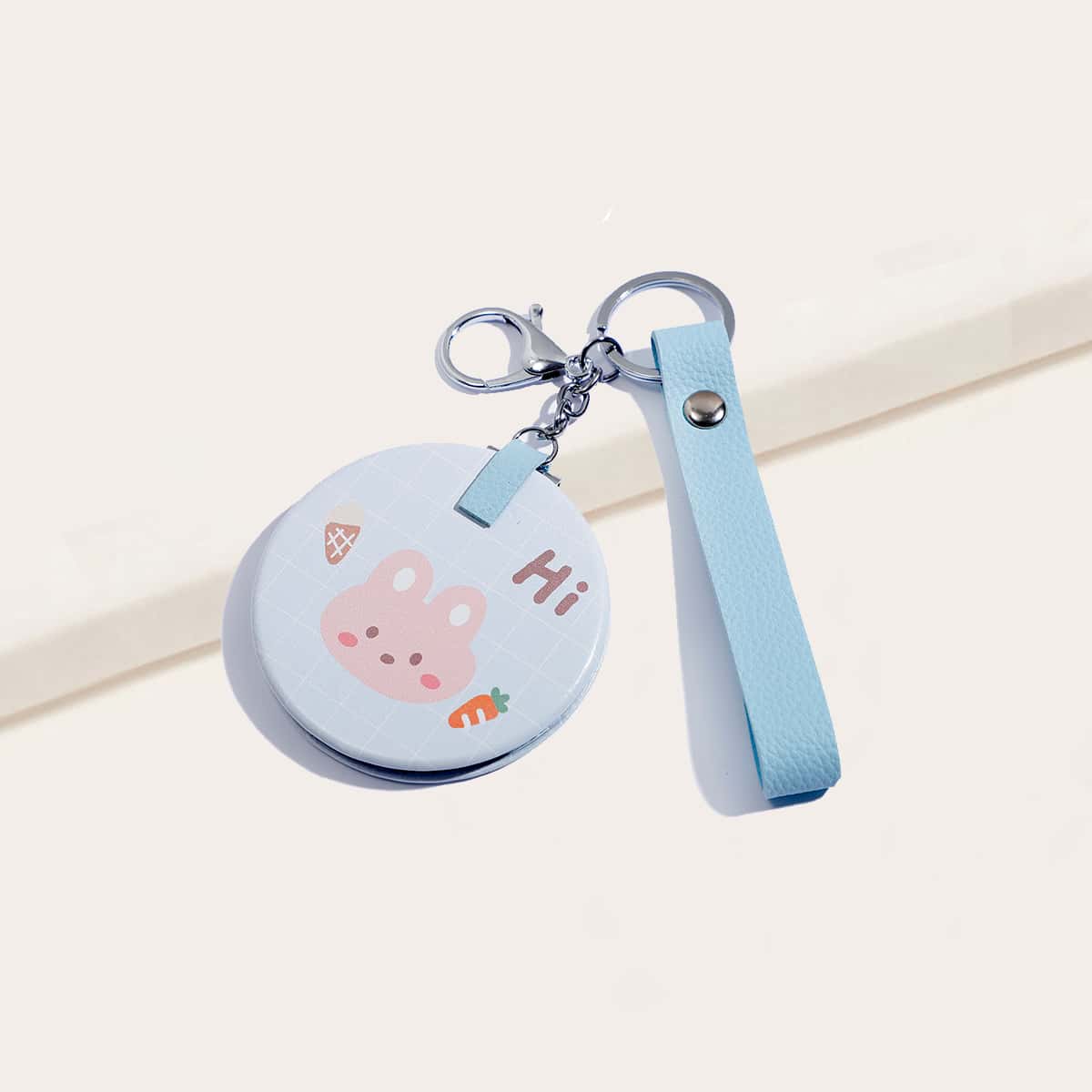 

Cartoon Graphic Foldable Mirror, Blue