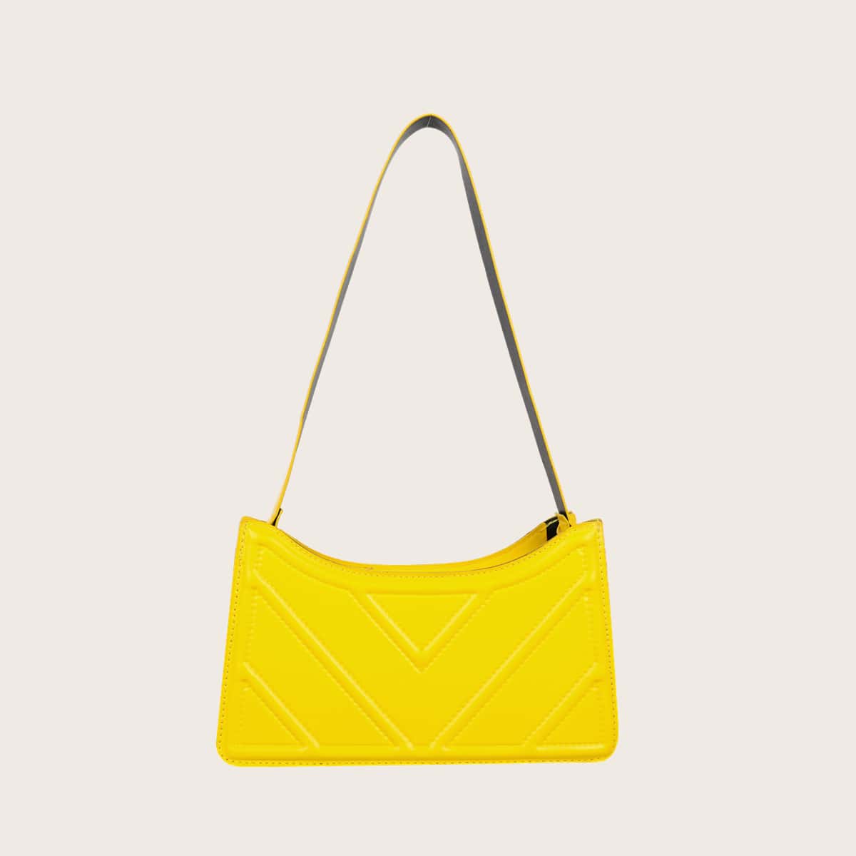 

Chevron Baguette Bag, Yellow