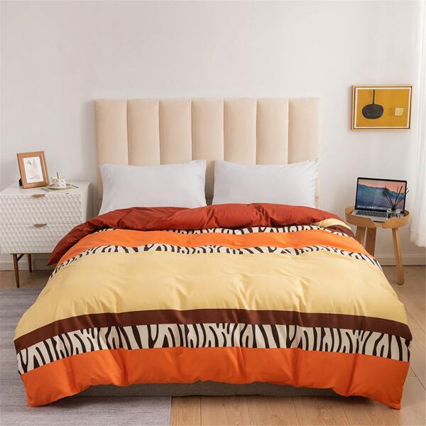 

Striped Pattern Duvet Cover Without Filler, Multicolor