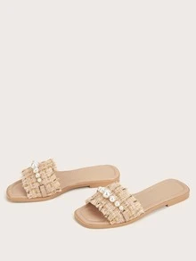 Sandalias Perlas De moda - Albaricoque - Ver 2