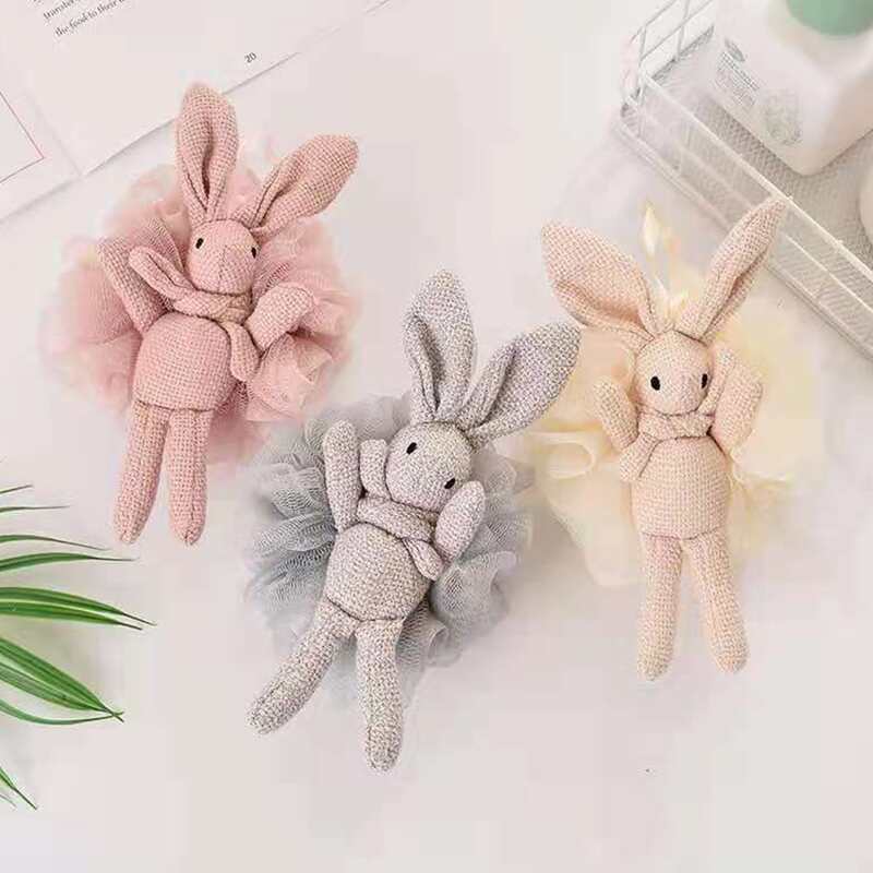 

1pc Random Cartoon Rabbit Foaming Bath Ball, Multicolor