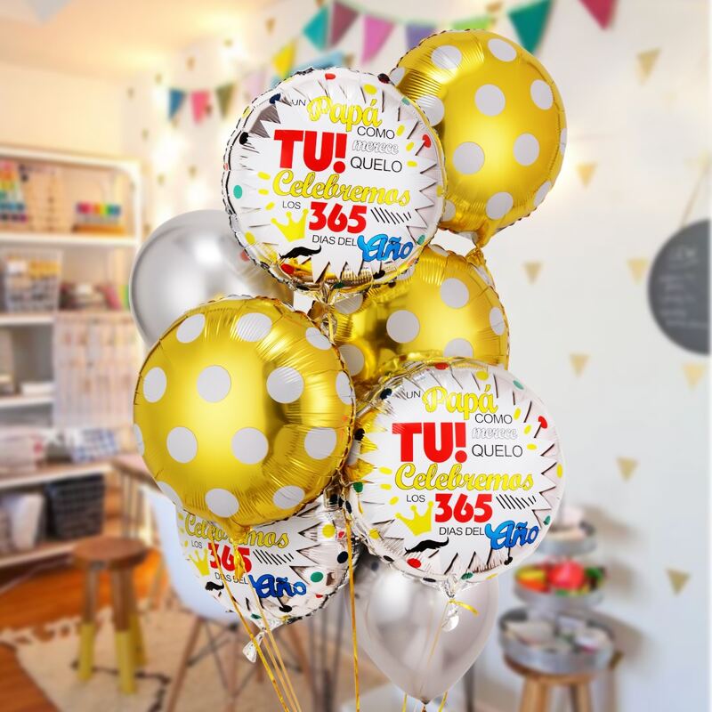 

10pcs Father's Day Balloon Set, Multicolor