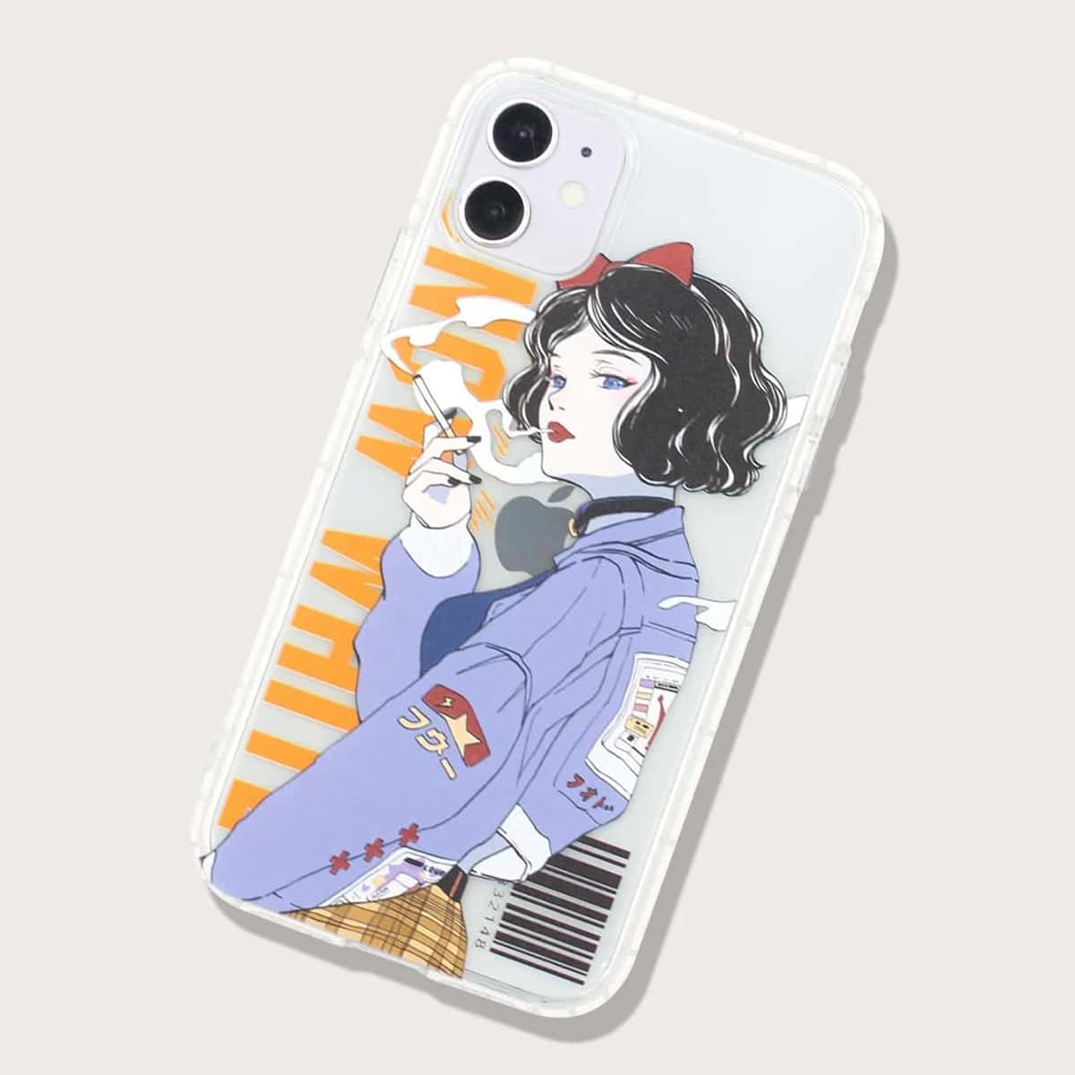 

Cartoon Graphic Phone Case, Multicolor