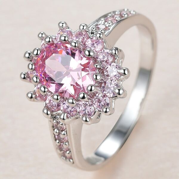 

Zircon Decor Ring, Silver