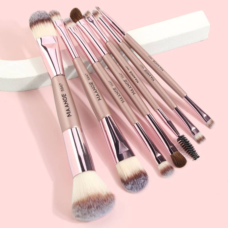 

7pcs Makeup Brush Set, Baby pink