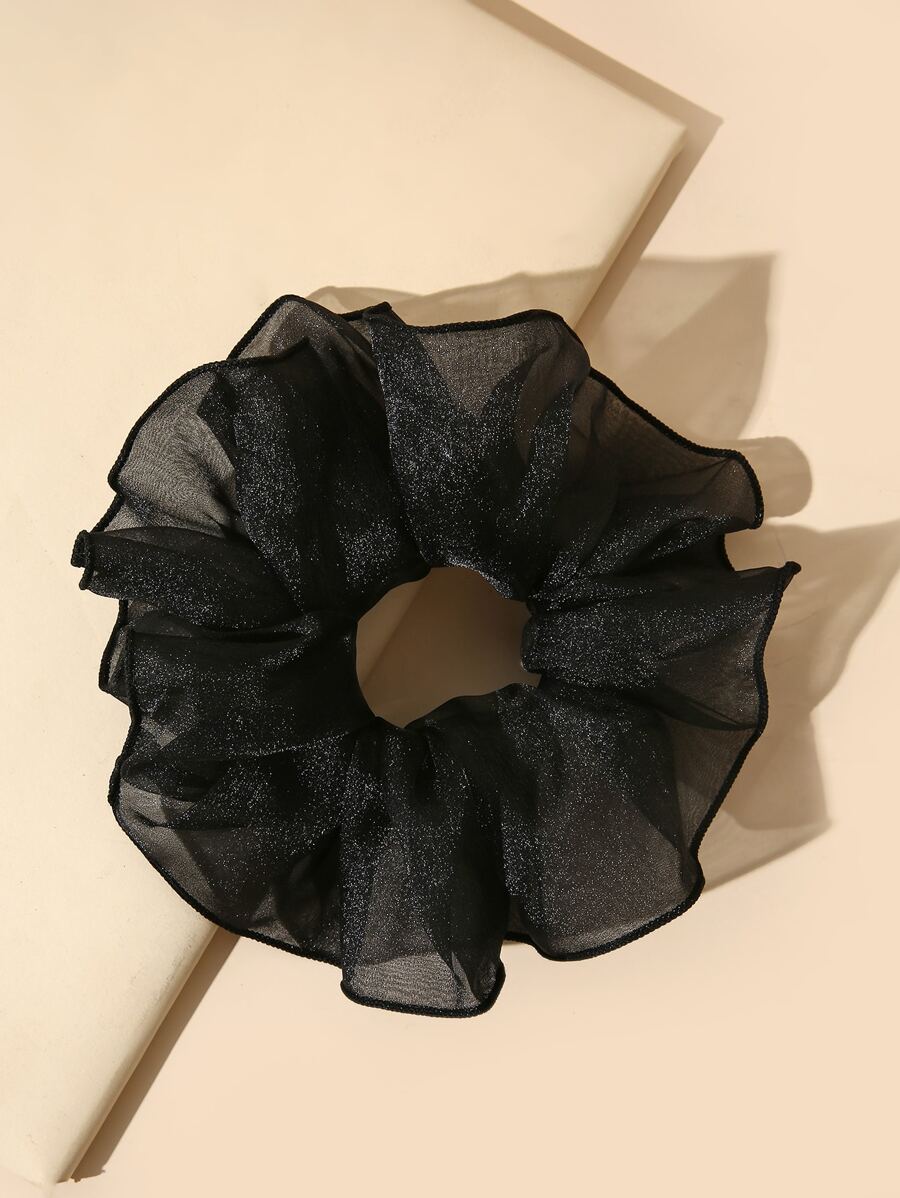 Mesh Hair Tie - Black - View 1
